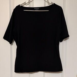 Banana Republic Black Short Sleeve Top